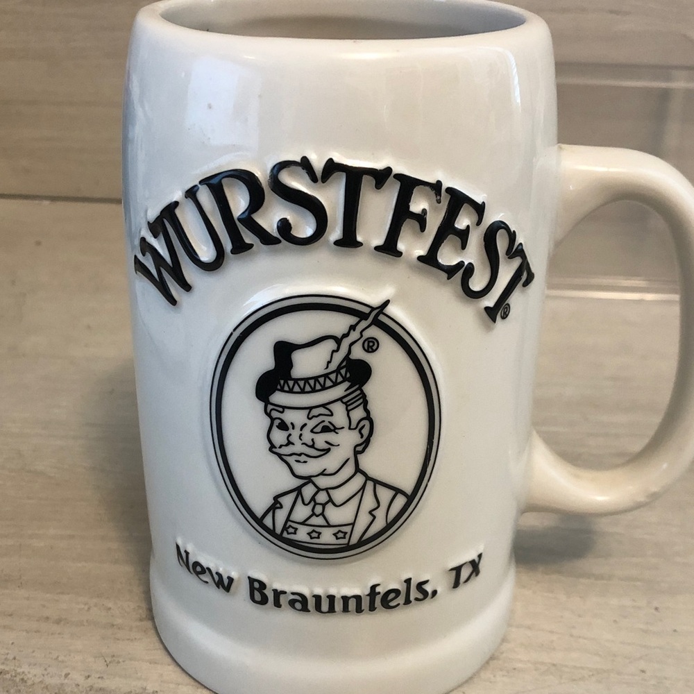 Vintage Collectible Wurstfest 24oz Oktoberfest Beer Mug New Braunfels, Texas USA